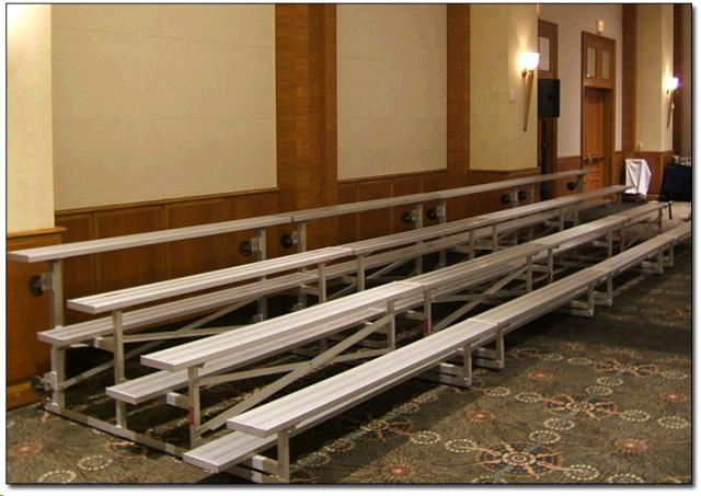Rental store for bleacher 3 row 4 5 foot w x 15’ l in STOREAREA2
